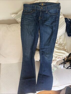 Lucky Brand Women's Dark Blue Flared Jeans